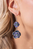 Paparazzi "Intricate Impression" Blue Earrings Paparazzi Jewelry