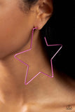 Paparazzi "Starstruck Secret" Pink Post Earrings Paparazzi Jewelry