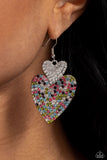 Paparazzi "Flirting Flourish" White Earrings Paparazzi Jewelry