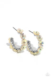 Paparazzi "Floral Focus" White Post Earrings Paparazzi Jewelry