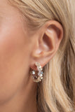 Paparazzi "Floral Focus" White Post Earrings Paparazzi Jewelry