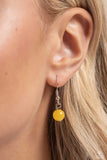 Paparazzi "Serene Sweetheart" Yellow Necklace & Earring Set Paparazzi Jewelry
