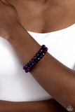 Paparazzi "Seriously Stellar" Purple Bracelet Paparazzi Jewelry