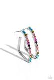 Paparazzi "Triangular Tapestry" Multi Post Earrings Paparazzi Jewelry