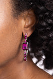 Paparazzi "Elite Ensemble" Pink Post Earrings Paparazzi Jewelry