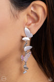 Paparazzi "Flying Flashy" Pink Clip On Earrings Paparazzi Jewelry