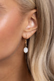 Paparazzi "SHELL-ebrity Showcase" Gold Lanyard Necklace & Earring Set Paparazzi Jewelry