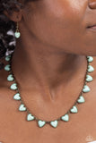 Paparazzi "Sentimental Stones" Brass Necklace & Earring Set Paparazzi Jewelry