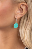 Paparazzi "Shell Sensation" Green Lanyard Necklace & Earring Set Paparazzi Jewelry