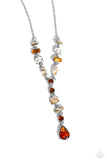 Paparazzi "Dreamy Dowry" Brown Necklace & Earring Set Paparazzi Jewelry