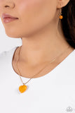 Paparazzi "Prismatic Pastime" Gold Necklace & Earring Set Paparazzi Jewelry