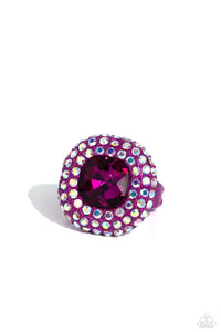 Paparazzi "Glistening Grit" Pink Ring Paparazzi Jewelry