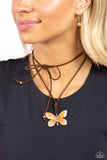 Paparazzi "Winged Wanderer" Orange Necklace & Earring Set Paparazzi Jewelry