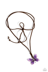 Paparazzi "Winged Wanderer" Purple Necklace & Earring Set Paparazzi Jewelry