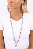 Paparazzi "Colored Cabana" Multi Lanyard Necklace & Earring Set Paparazzi Jewelry