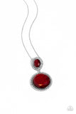Paparazzi "Castle Cadenza" Red Necklace & Earring Set Paparazzi Jewelry