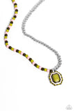 Paparazzi "Contrasting Candy" Green Necklace & Earring Set Paparazzi Jewelry