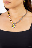 Paparazzi "Contrasting Candy" Green Necklace & Earring Set Paparazzi Jewelry