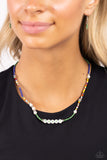 Paparazzi "Happy to See You" Green Necklace & Earring Set Paparazzi Jewelry