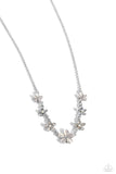 Paparazzi "Spring Showcase" White Necklace & Earring Set Paparazzi Jewelry
