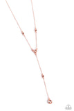 Paparazzi "Lavish Lariat" Copper Necklace & Earring Set Paparazzi Jewelry