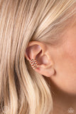 Paparazzi "Flexible Fashion" Gold Ear Cuff Post Earrings Paparazzi Jewelry