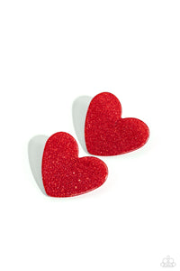 Paparazzi "Sparkly Sweethearts" Red Post Earrings Paparazzi Jewelry