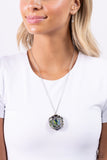 Paparazzi "Flowering Fantasy" Green Necklace & Earring Set Paparazzi Jewelry