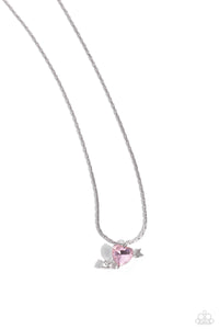 Paparazzi "Courting Cupid" Pink Necklace & Earring Set Paparazzi Jewelry