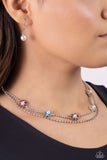 Paparazzi "A SQUARE Beauty" Multi Necklace & Earring Set Paparazzi Jewelry