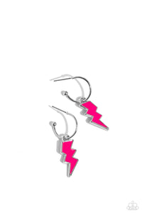 Paparazzi "Lightning Limit" Pink Post Earrings Paparazzi Jewelry