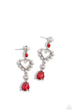 Paparazzi "Lovers Lure" Red Post Earrings Paparazzi Jewelry