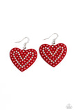 Paparazzi "Romantic Reunion" Red Earrings Paparazzi Jewelry
