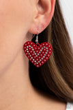 Paparazzi "Romantic Reunion" Red Earrings Paparazzi Jewelry