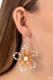 Paparazzi "PEARL Crush" Orange Earrings Paparazzi Jewelry