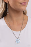 Paparazzi "Decorative Dragonfly" Blue Necklace & Earring Set Paparazzi Jewelry
