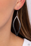 Paparazzi "Admirable Asymmetry" Black Earrings Paparazzi Jewelry
