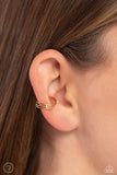Paparazzi "Stud Story" Gold Ear Cuff Post Earrings Paparazzi Jewelry