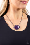 Paparazzi "Lip Locked" Purple Necklace & Earring Set Paparazzi Jewelry