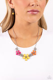 Paparazzi "Growing Garland" Yellow Necklace & Earring Set Paparazzi Jewelry