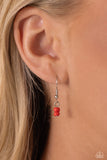 Paparazzi "Pearly Possession" Red Necklace & Earring Set Paparazzi Jewelry