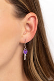 Paparazzi "Key Performance" Purple Earrings Paparazzi Jewelry