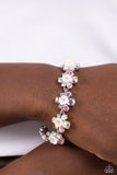 Paparazzi "Floral Frenzy" White Bracelet Paparazzi Jewelry