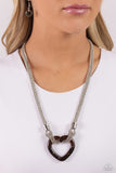 Paparazzi "Lead with Your Heart" Brown Necklace & Earring Set Paparazzi Jewelry