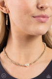 Paparazzi "Tasteful Triangles" Multi Choker Necklace & Earring Set Paparazzi Jewelry