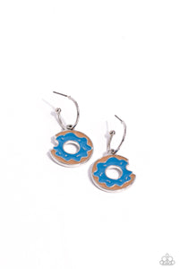 Paparazzi "Donut Delivery" Blue Earrings Paparazzi Jewelry