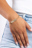 Paparazzi "Faithful Finish" Gold Bracelet Paparazzi Jewelry