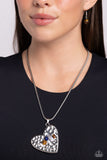 Paparazzi "Tilted Trailblazer" Brown Necklace & Earring Set Paparazzi Jewelry