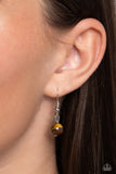 Paparazzi "Tilted Trailblazer" Brown Necklace & Earring Set Paparazzi Jewelry