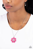 Paparazzi "Beyond Blooming" Pink Necklace & Earring Set Paparazzi Jewelry